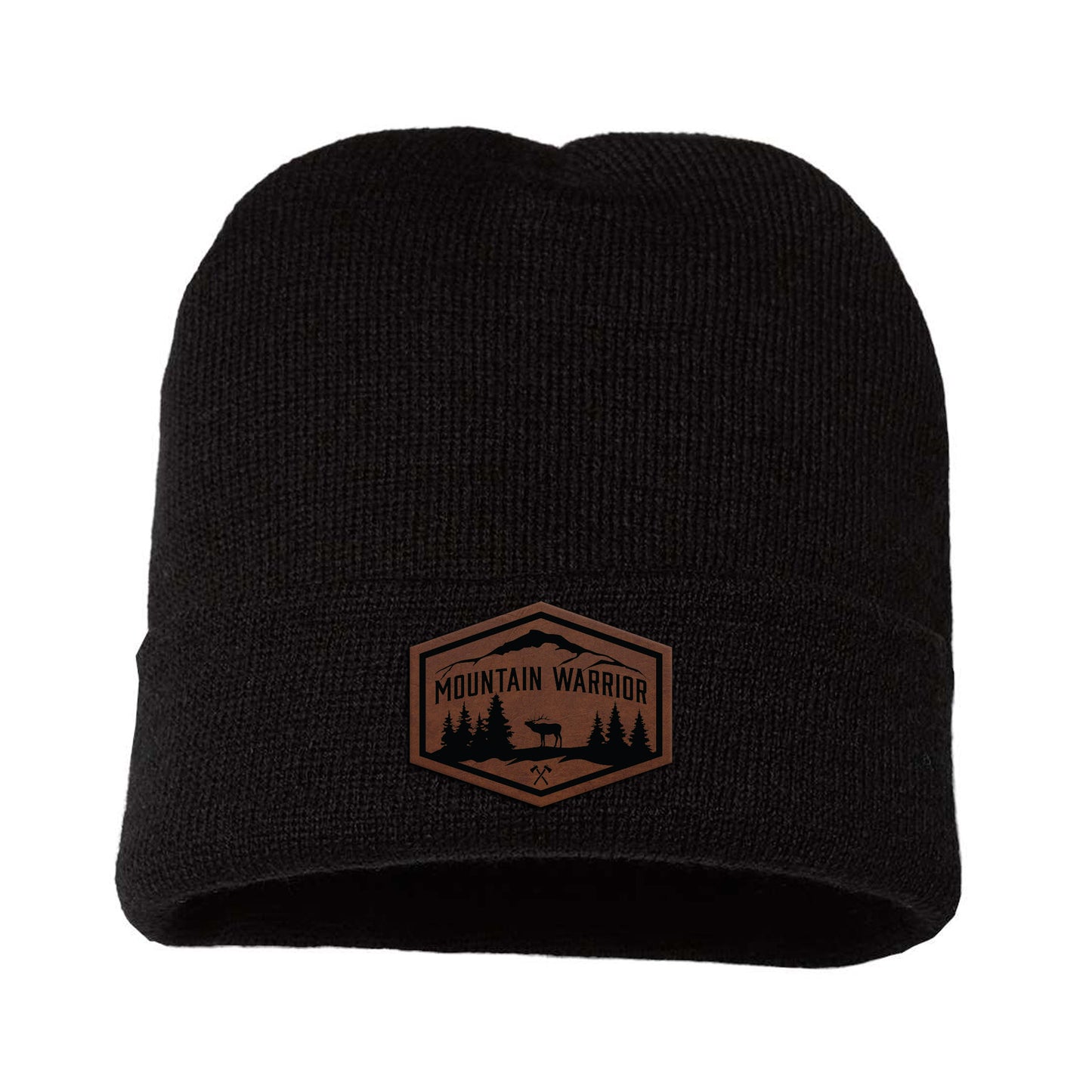 Mountain Warrior Leather Beanie