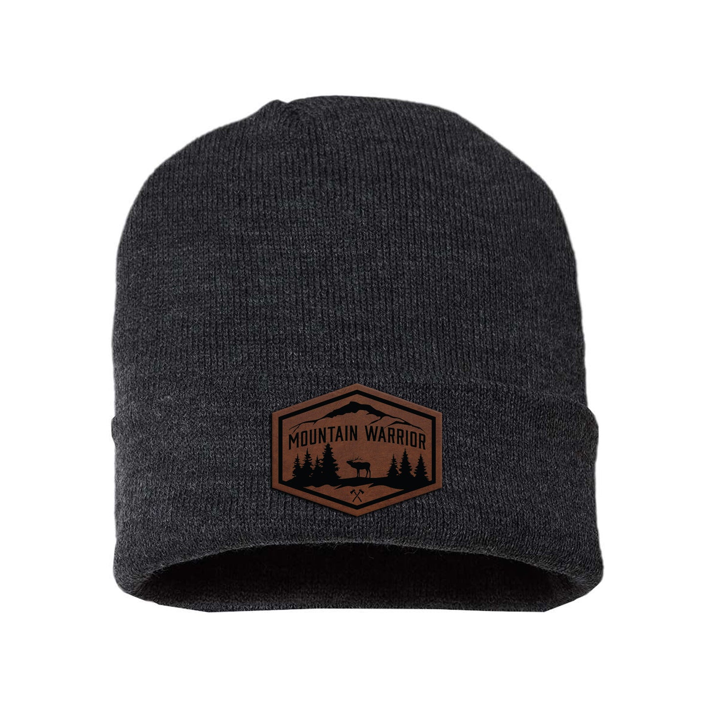 Mountain Warrior Leather Beanie