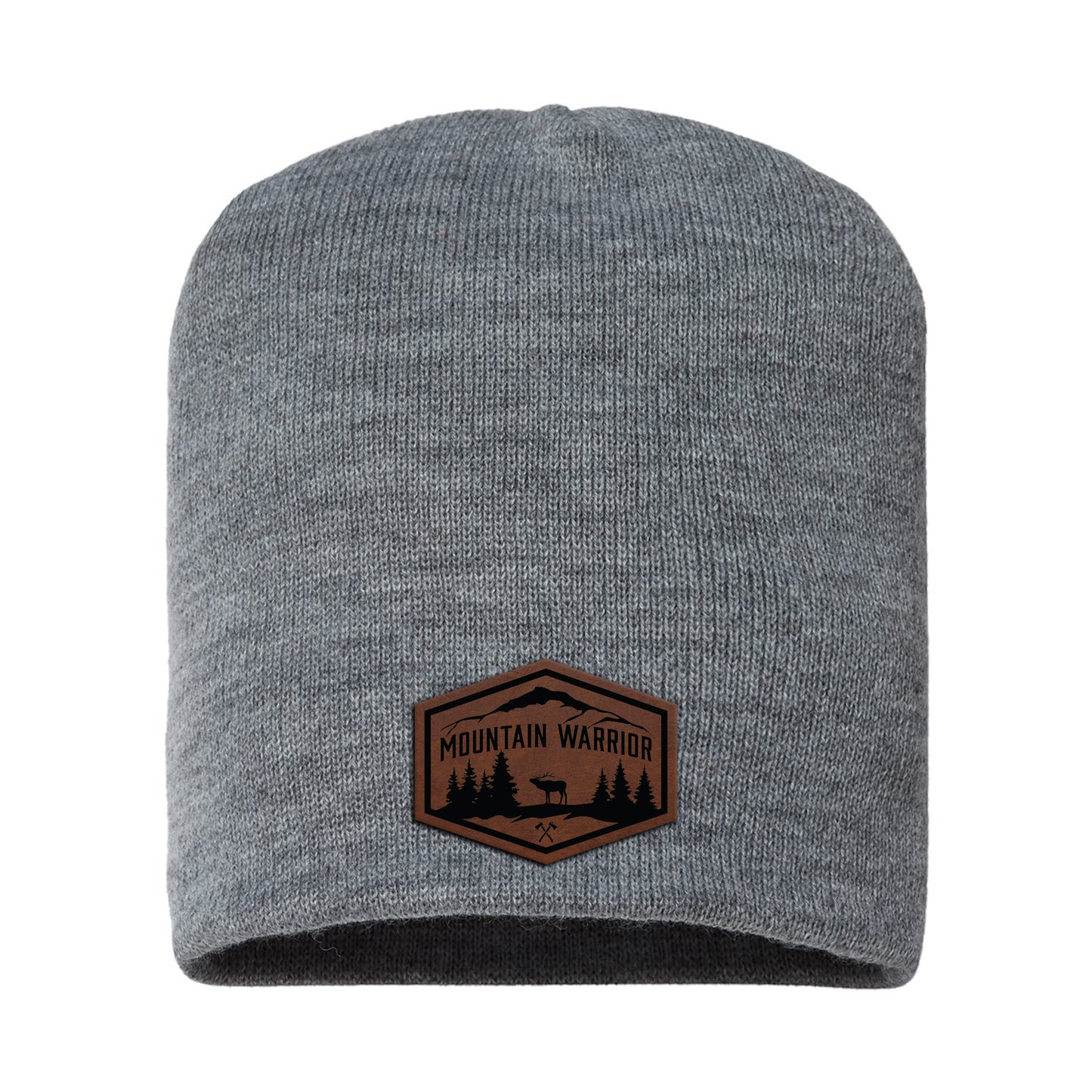 Mountain Warrior Leather Beanie