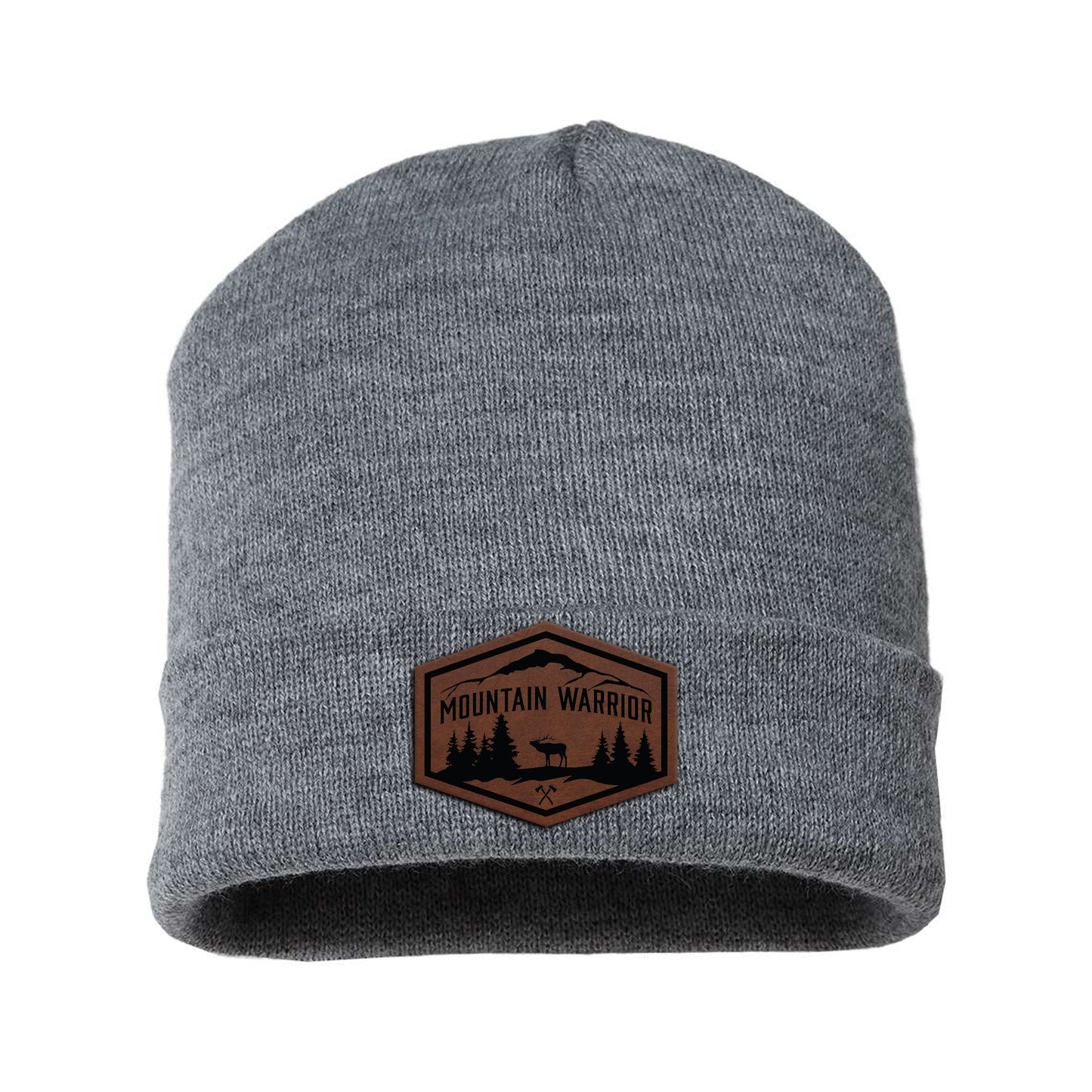 Mountain Warrior Leather Beanie