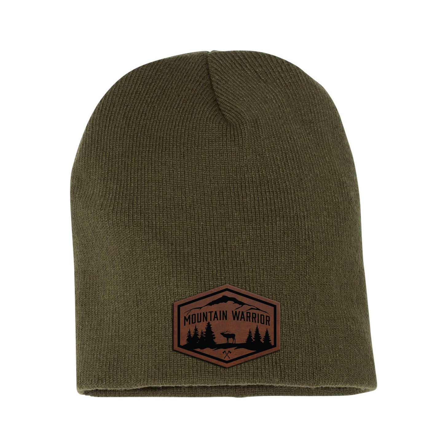 Mountain Warrior Leather Beanie