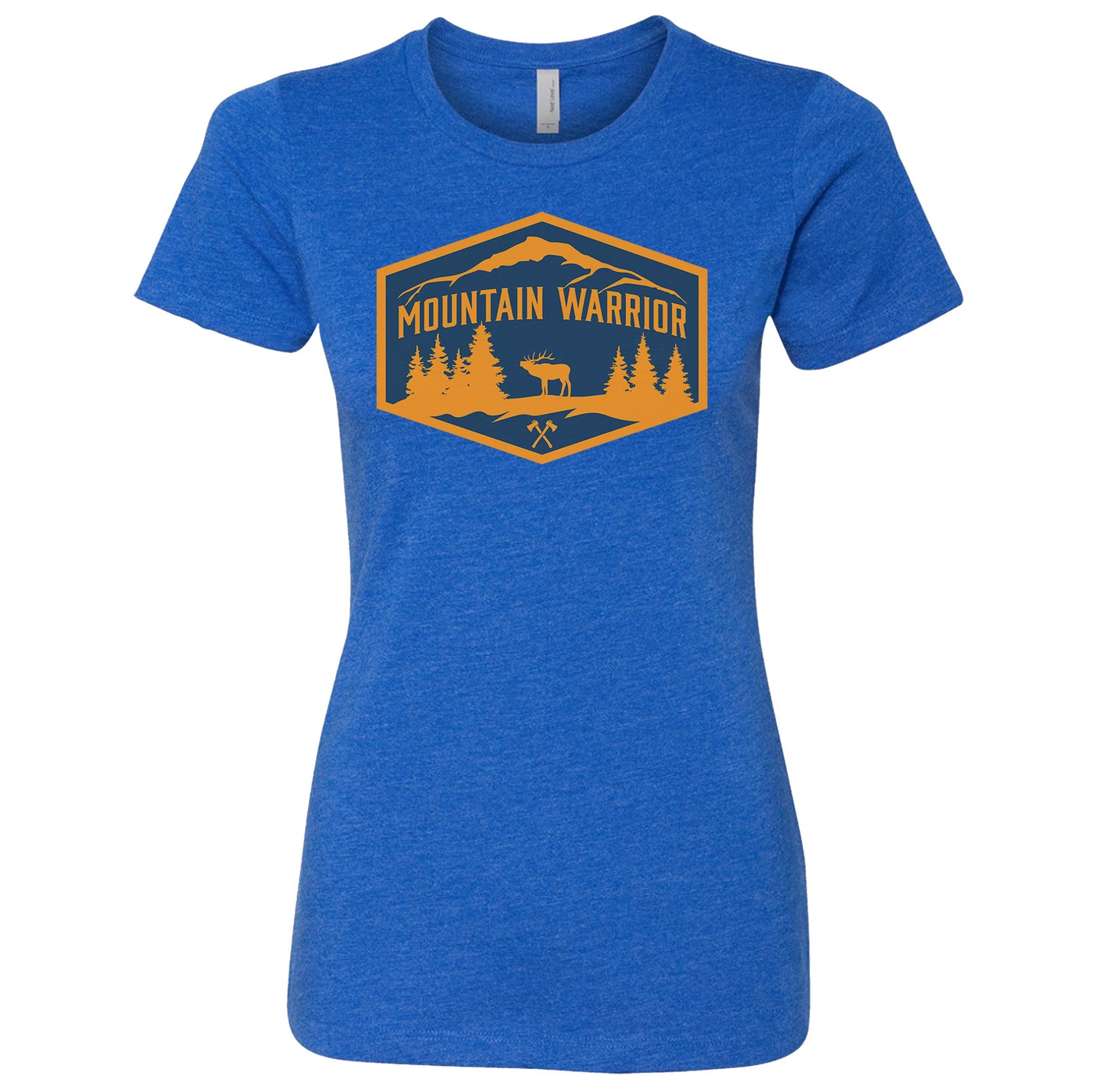 Mountain Warrior Chest Logo Ladies Tee