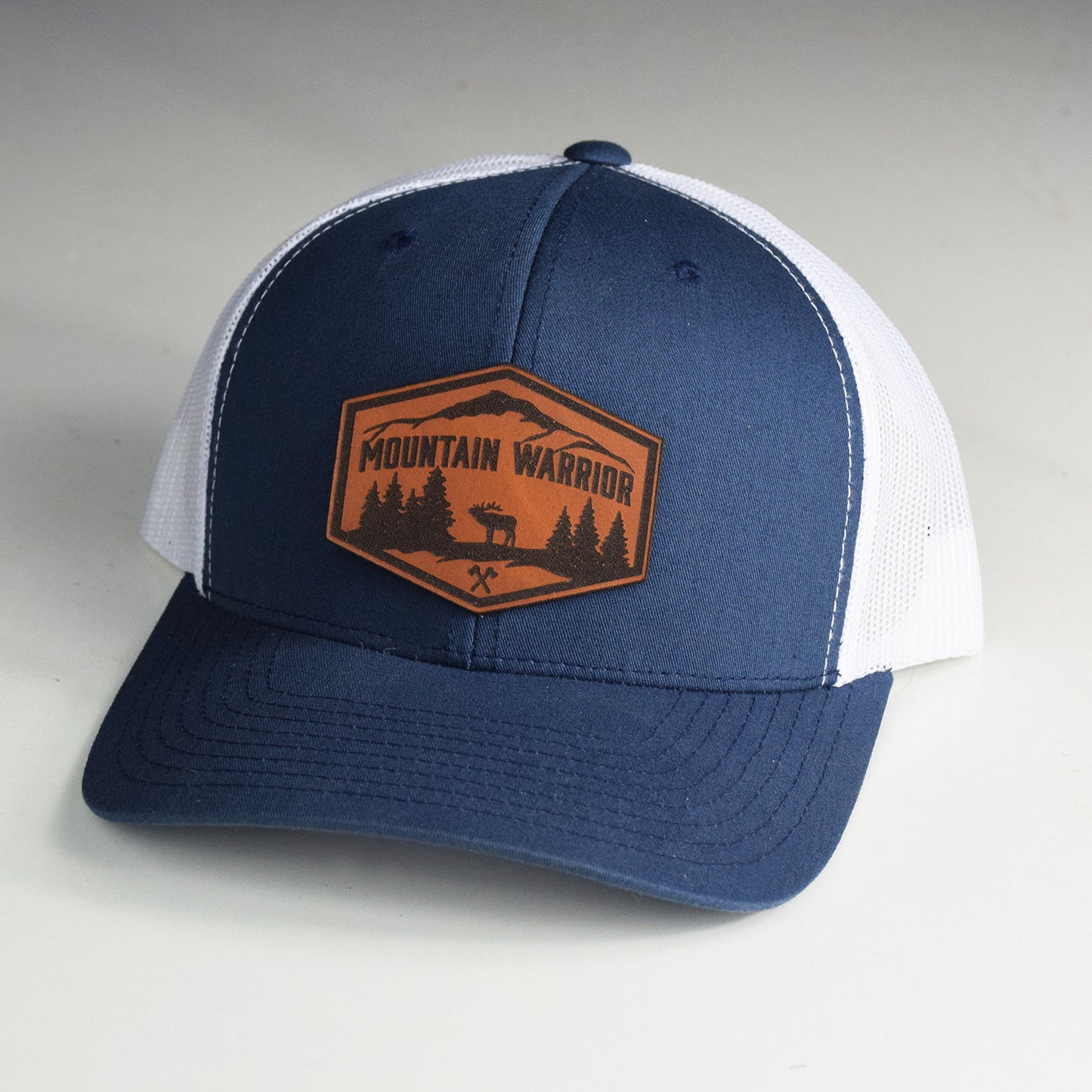 Mountain Warrior Logo Leather Patch Snapback