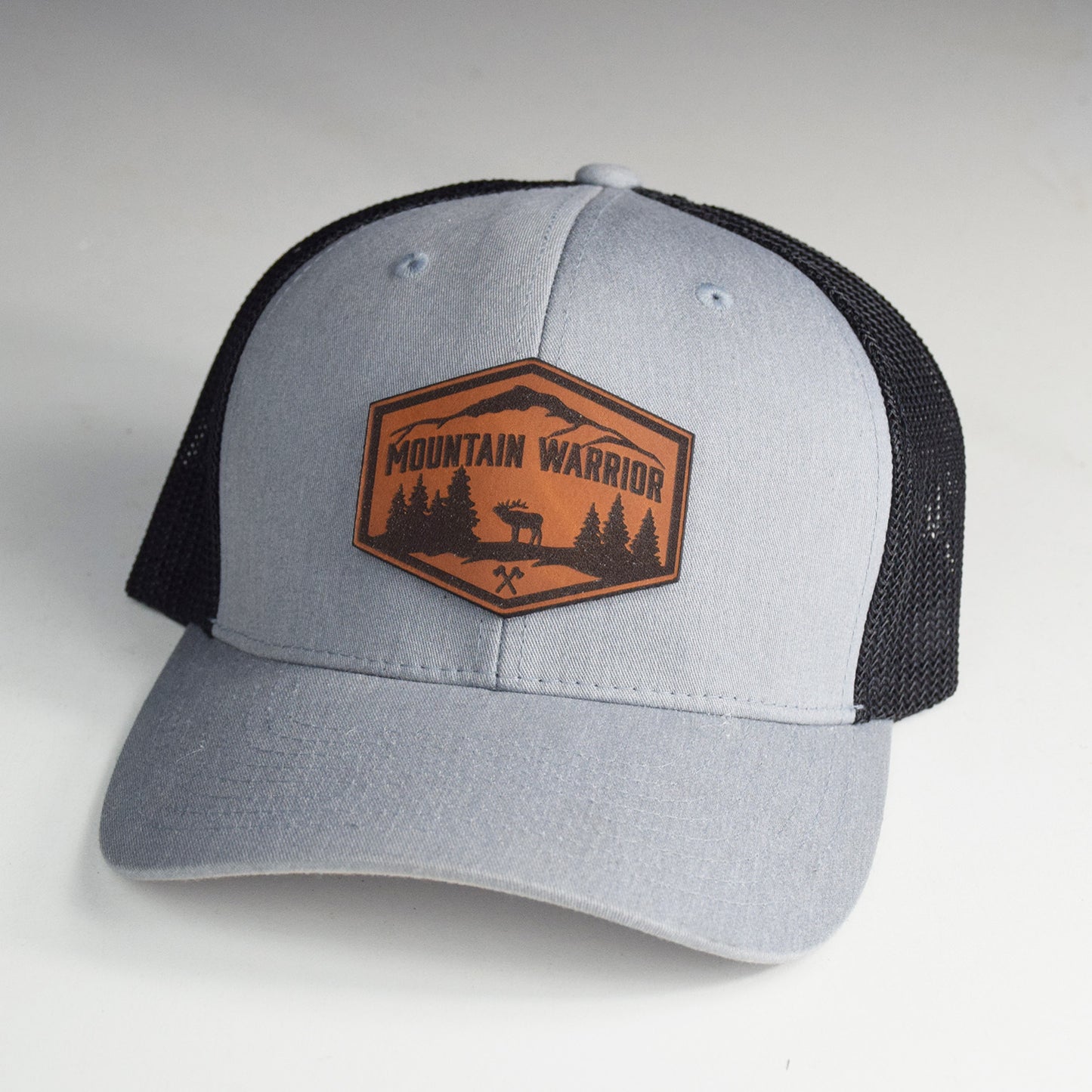Mountain Warrior Logo Leather Patch Snapback