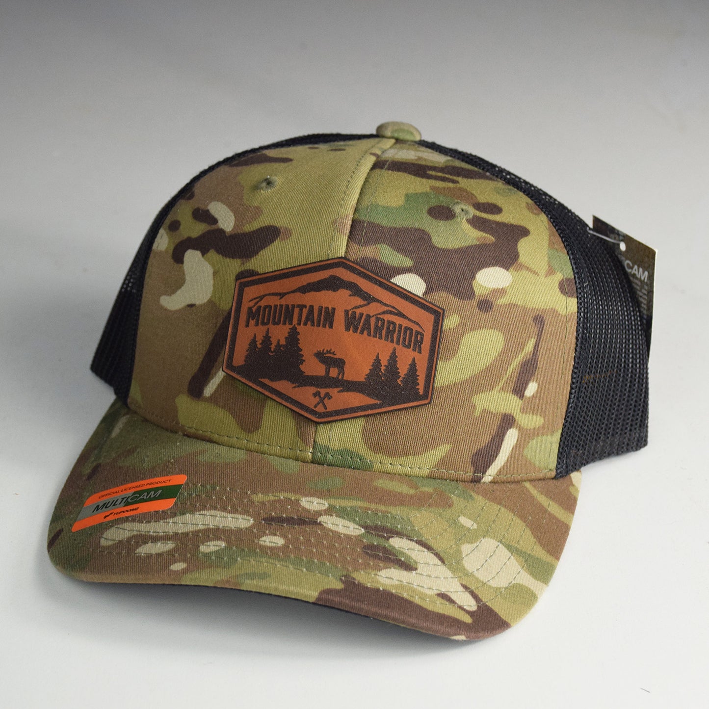 Mountain Warrior Logo Leather Patch Snapback