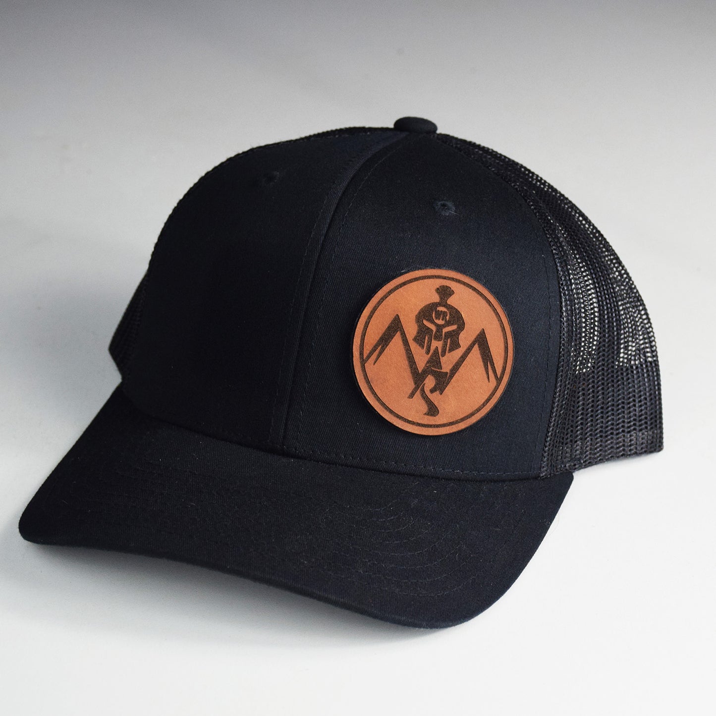 Warrior Ranch Logo Leather Patch Snapback