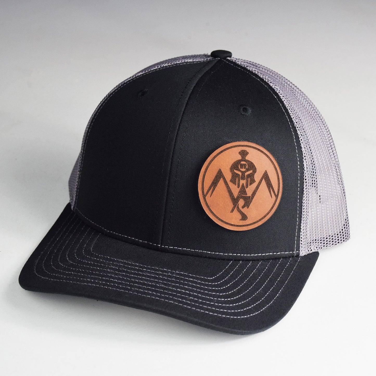 Warrior Ranch Logo Leather Patch Snapback