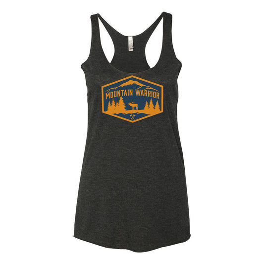 Mountain Warrior Chest Logo Ladies Tank