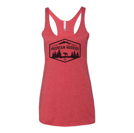 Mountain Warrior Chest Logo Ladies Tank
