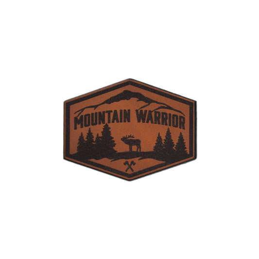Mountain Warrior Leather Patch