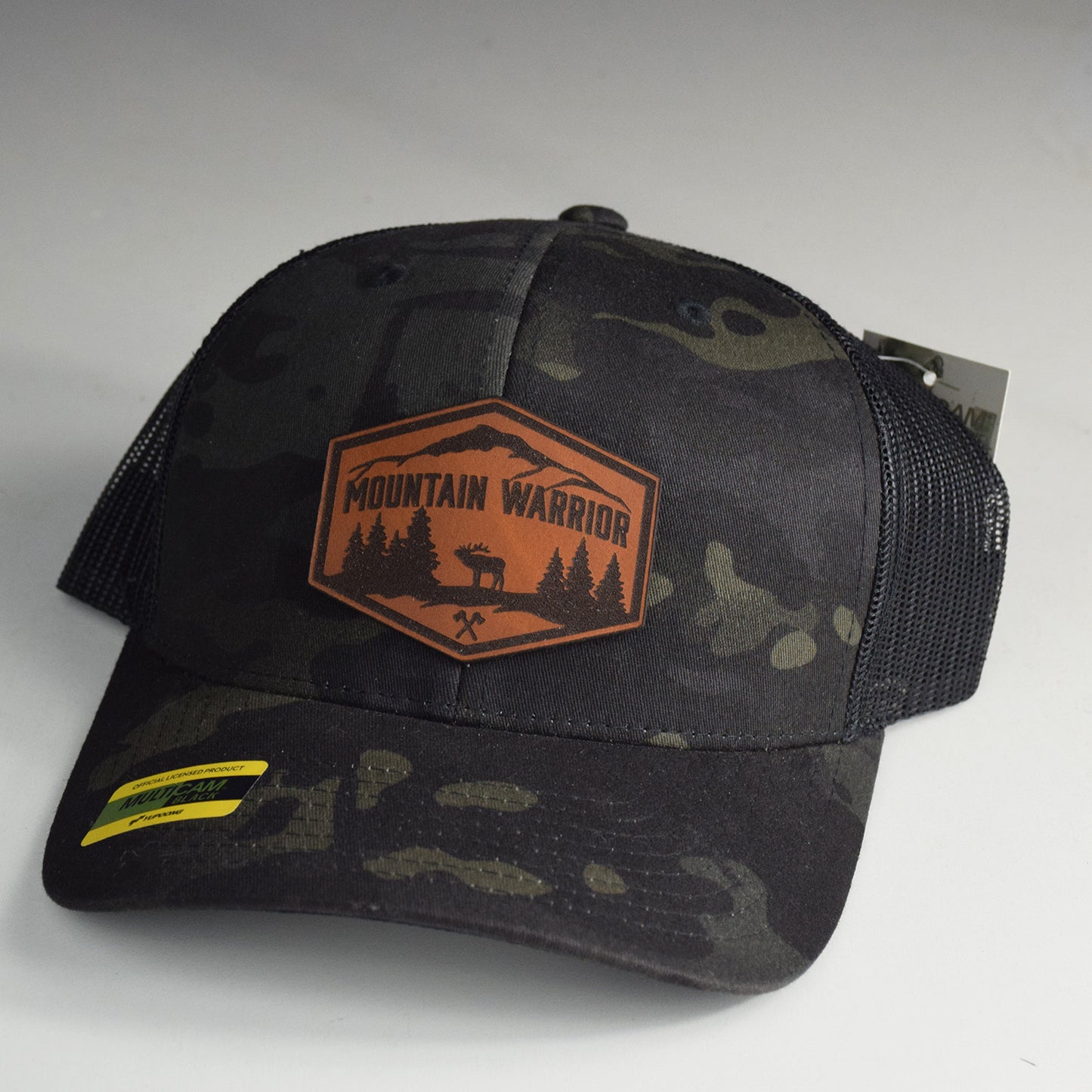 Mountain Warrior Logo Leather Patch Snapback