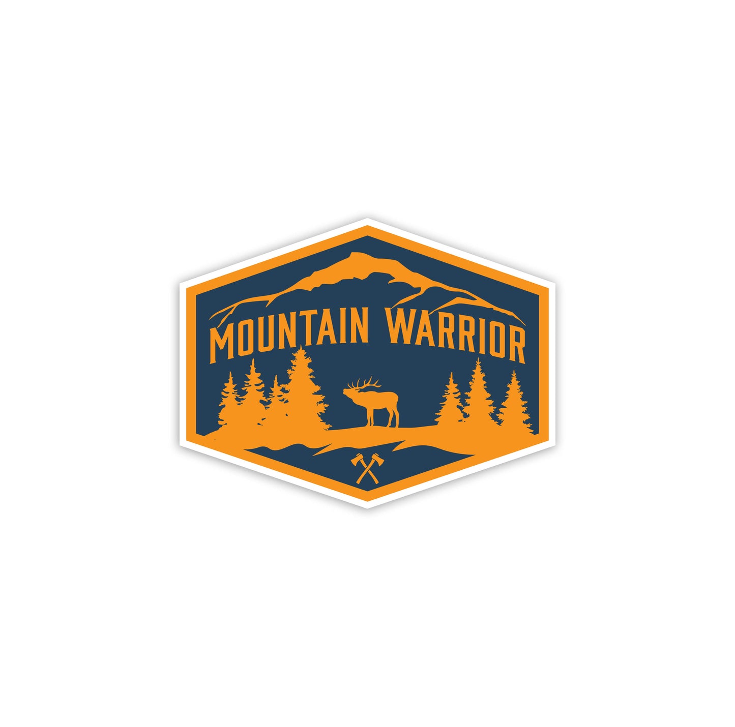 Mountain Warrior Logo Sticker